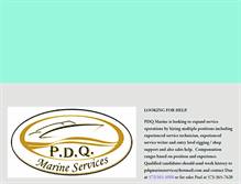 Tablet Screenshot of pdqmarine.com